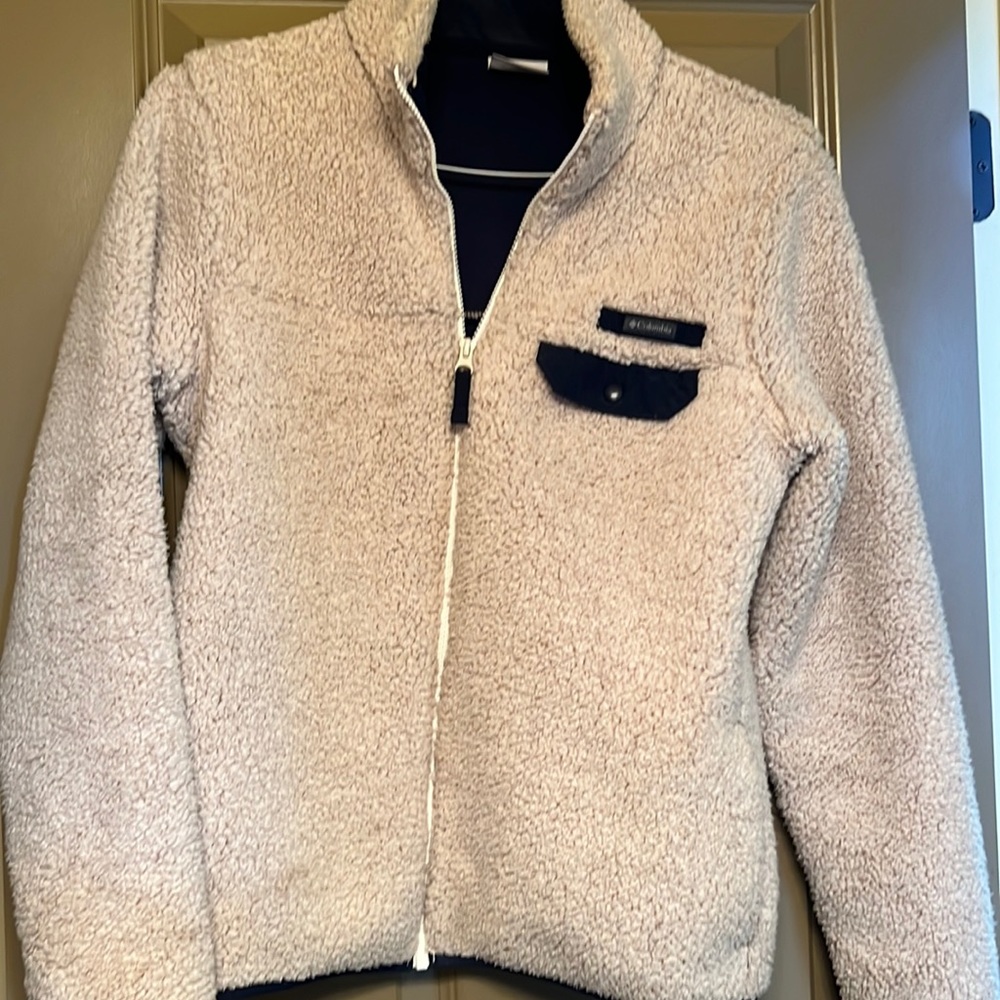 Cream Sherpa full zip